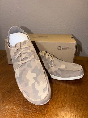 Clarks Leather Upper Mens Shacrelite Low Sand Camo Sable Loafers Shoes Size 9M
